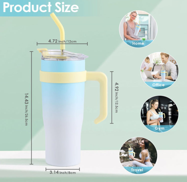 40 Oz Tumbler With Handle