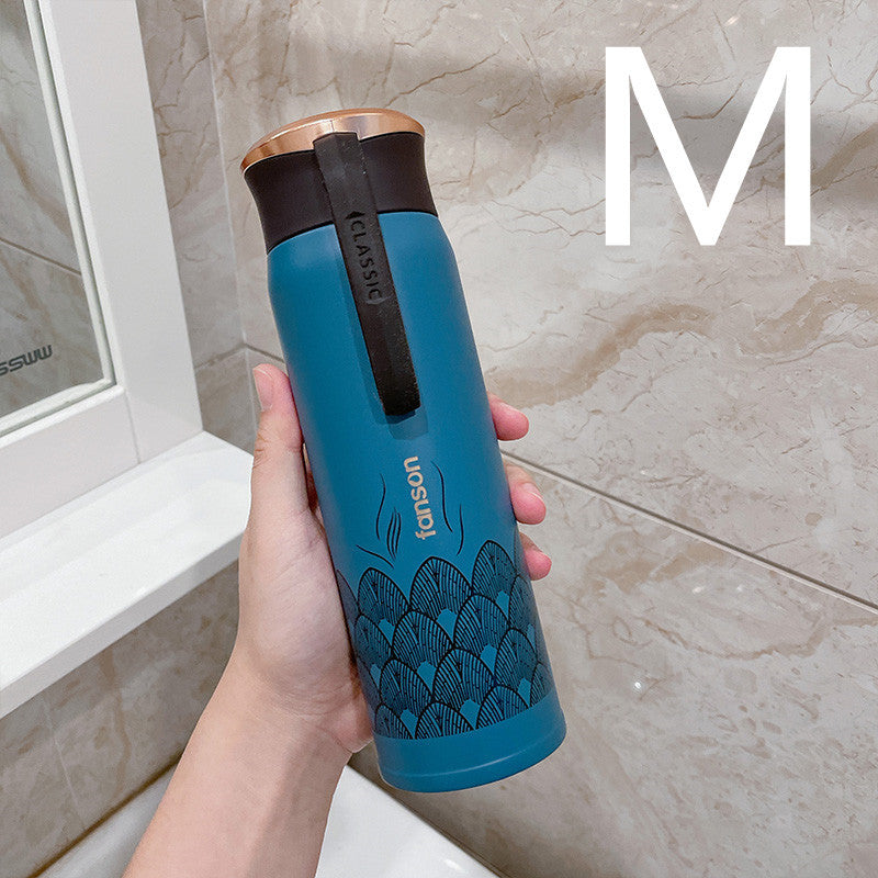 Thermos Mug Ladies Portable Creative Personality Trend Large-capacity Water Cup