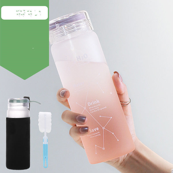 Frosted Starry Sky Large Capacity Portable Water Cup