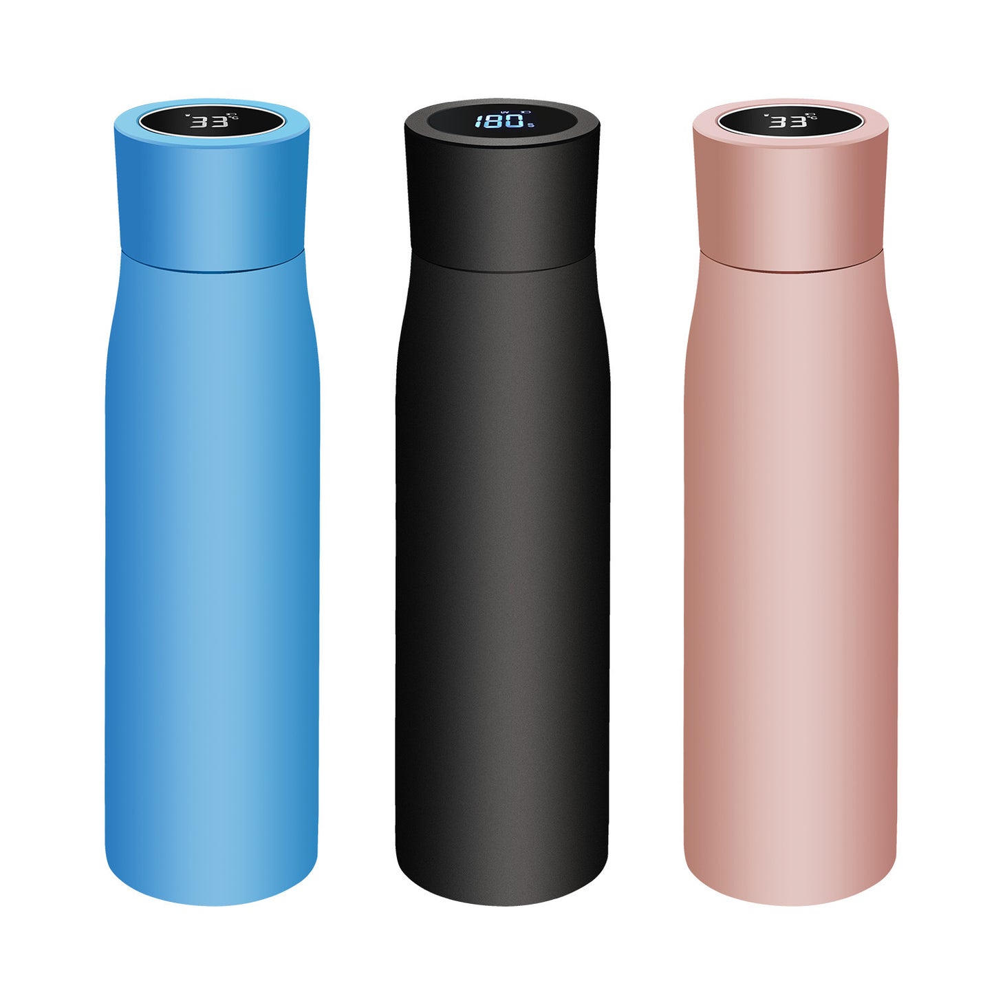 LED UV Disinfection 316 Stainless Steel Vacuum Flask Display Temperature