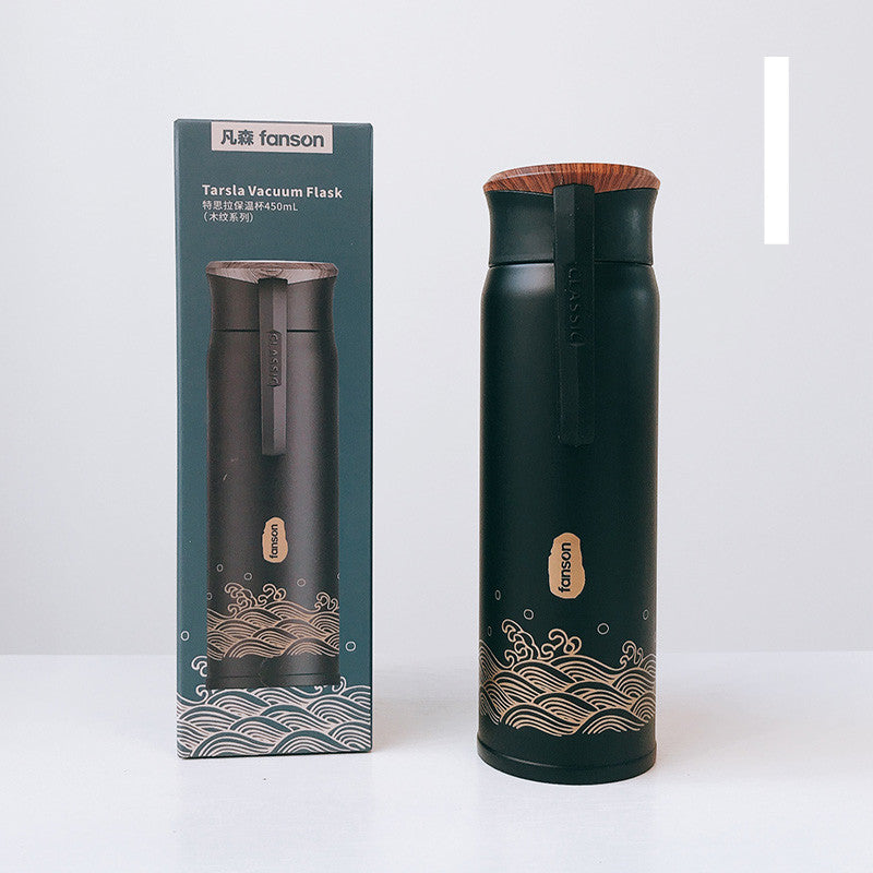 Thermos Mug Ladies Portable Creative Personality Trend Large-capacity Water Cup