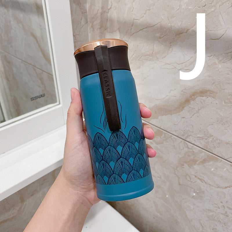 Thermos Mug Ladies Portable Creative Personality Trend Large-capacity Water Cup