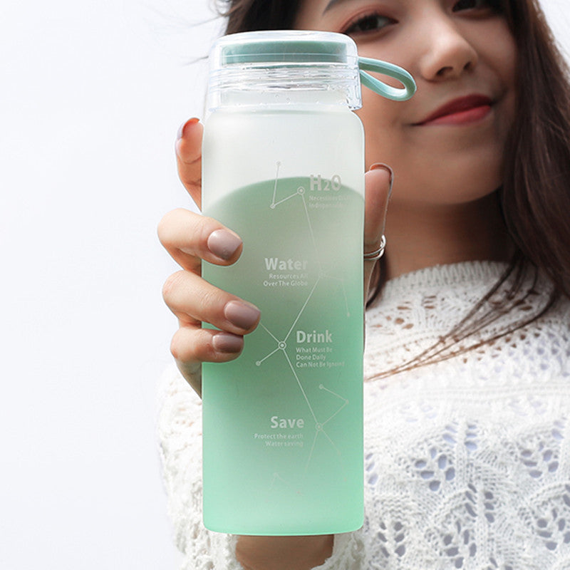 Frosted Starry Sky Large Capacity Portable Water Cup