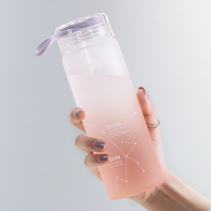 Frosted Starry Sky Large Capacity Portable Water Cup