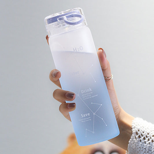 Frosted Starry Sky Large Capacity Portable Water Cup